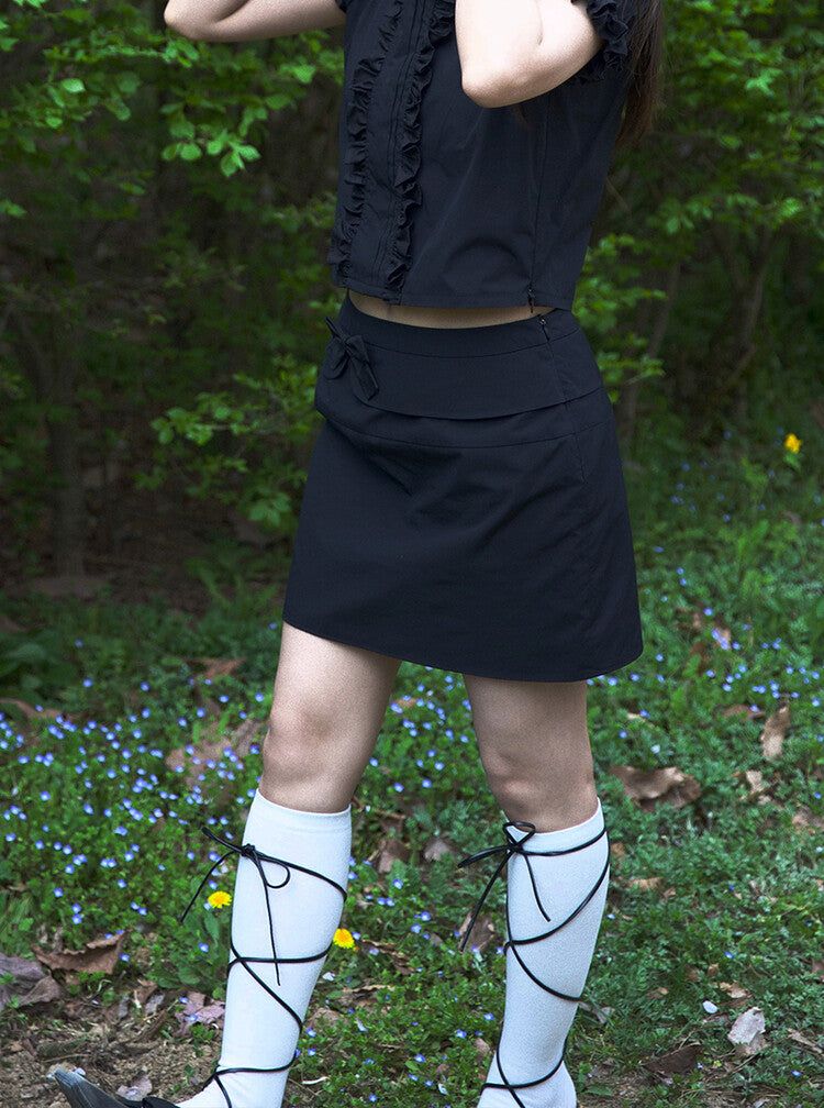 Petal Angelring Skirt (Black)