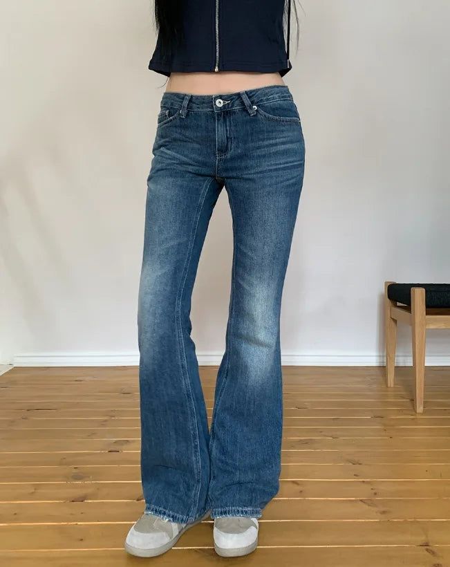 Fuzz Wingflap Low Bootcut Denim Pants