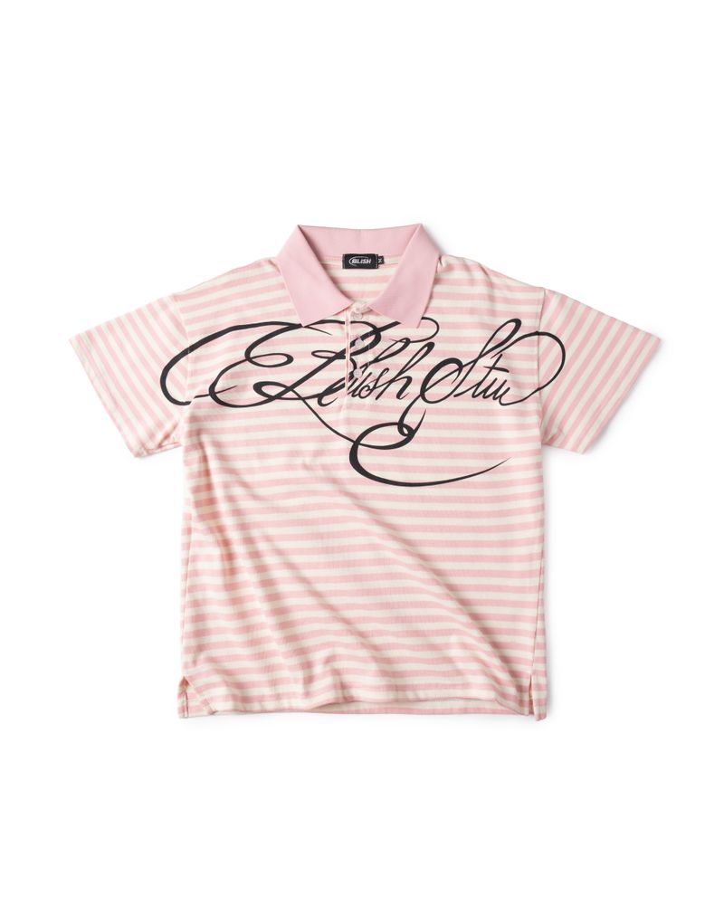Blish(ブリッシュ)の「Pinkie Stripped Polo(Tops)」