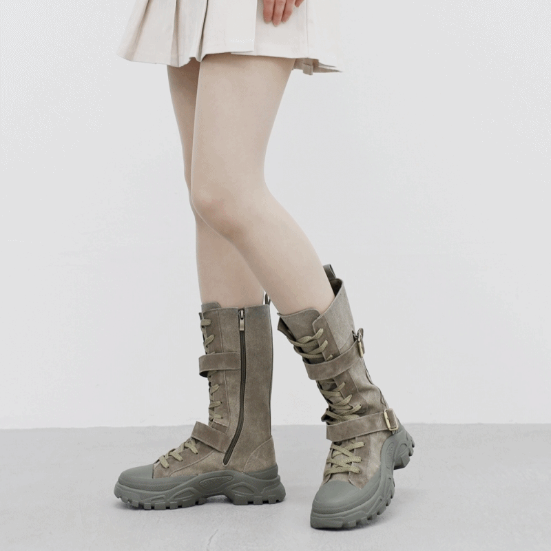 NONCODE（ノンコード）の「Ned Buckle Suede Middle Boots（Shoes）」