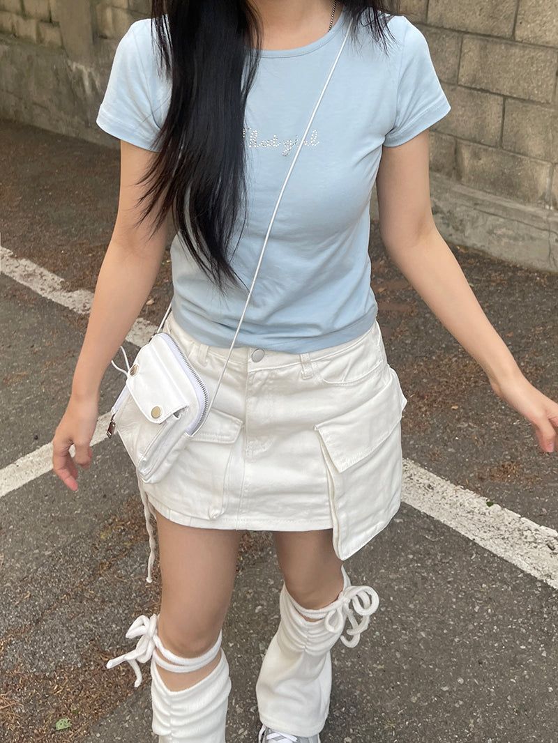 Cute cubic slim t-shirt