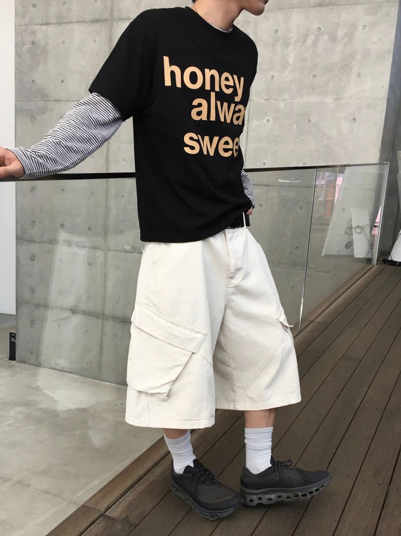 Pog Cargo Bermuda Pants 3C