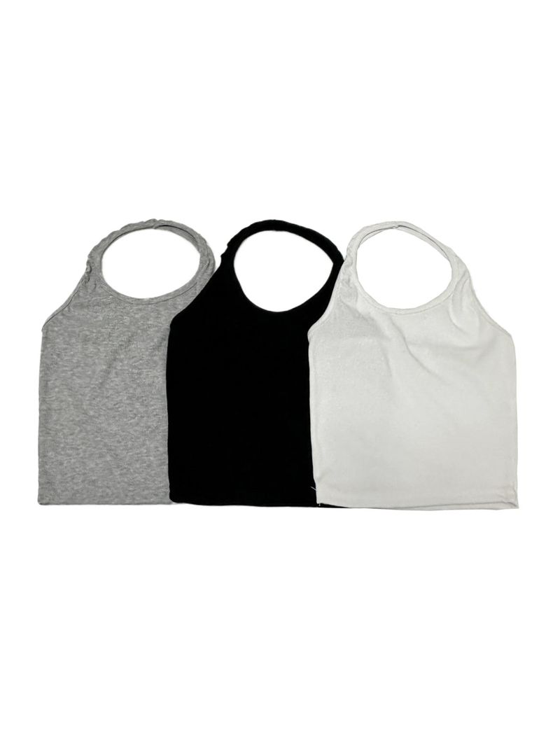 [EFFORTLESS CHIC/BASIC ITEM] ベーシックリベットホルタータンク - 3カラー
