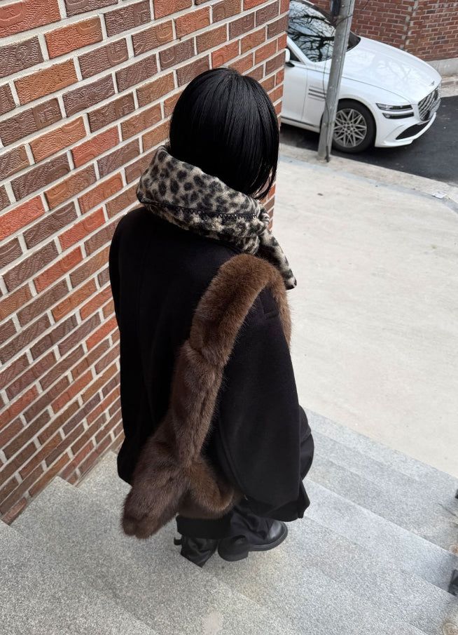 CASHMERE BLEND HALF COAT