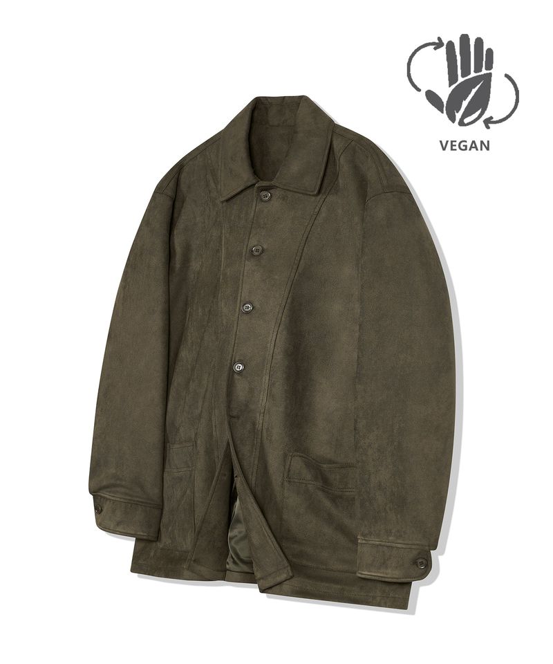 standard error（スタンダードエラー）の「87-STAN033 [Vegan Suede] Bold Waistich Suede Jacket Khaki（Jackets/Outerwear）」