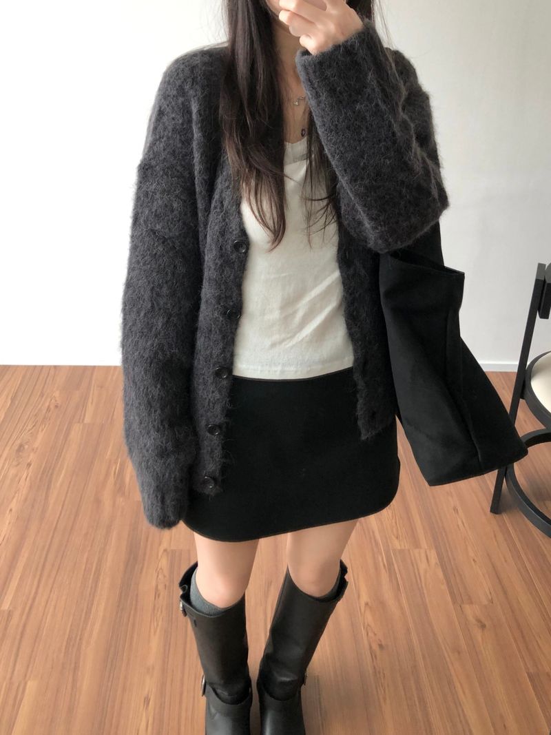 Lev wool mini skirt (2 colors)