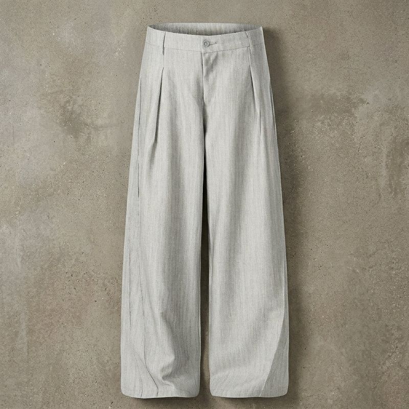 Charcoal Draped Trousers