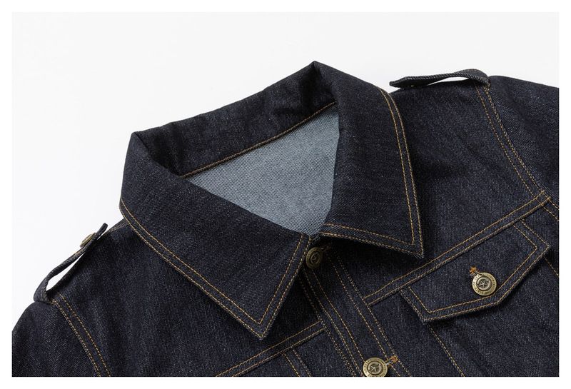 Raw Denim Fitted Work Jacket
