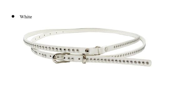 Monto Stud Eyelet Double Long Belt