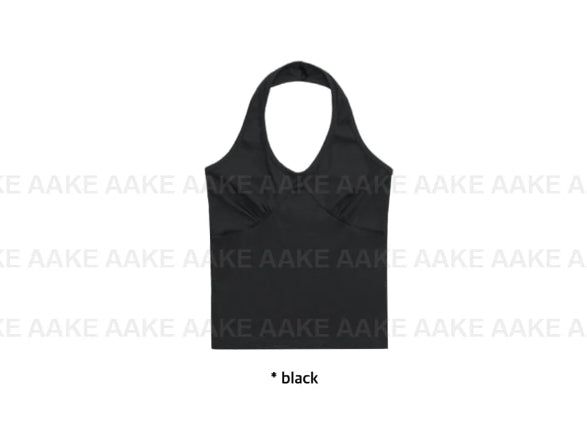 SHIRRING HALTER TOP