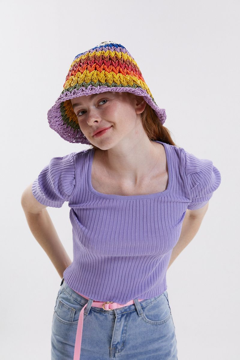 PINK PINEAPPLE(ピンクパイナップル)の「RAINBOW BUCKET(Hats)」