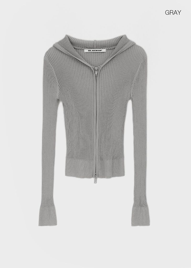 [MADE] Riev Ribbed Knit Zip-Up