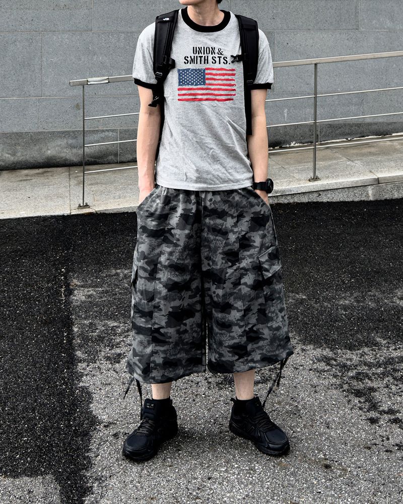 Loue American Flag Ringer Muscle Tee
