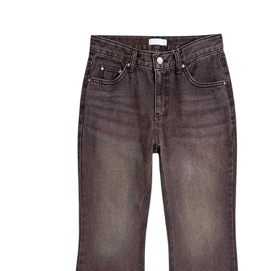 Vintage Low Semi Bootcut Denim Pants