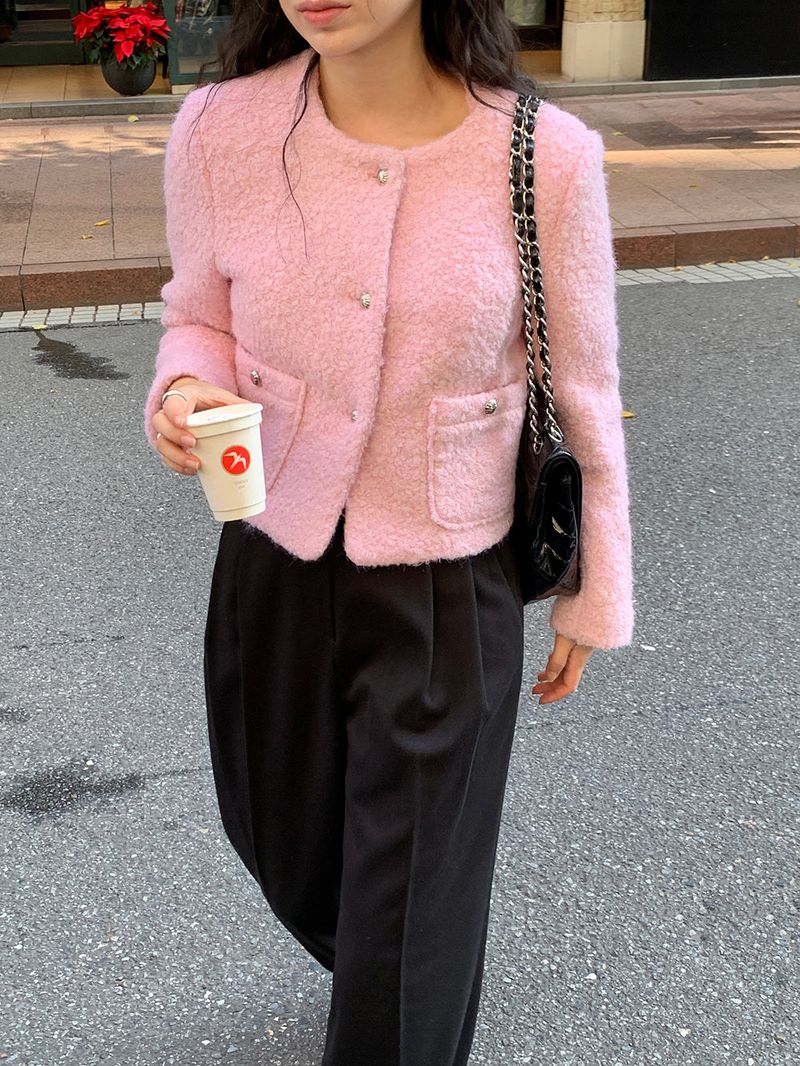 [MADE] [Wool Napping] Winter Warm Pintuck Wide Slacks