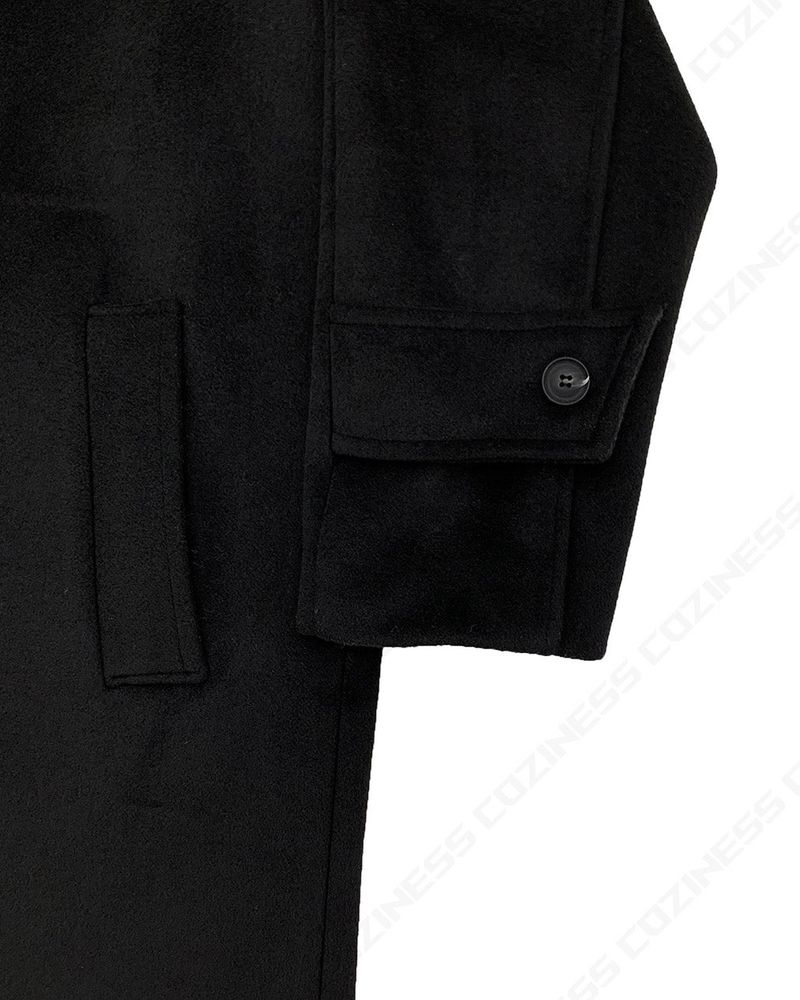 SI High-Neck Long Coat (2 colors)
