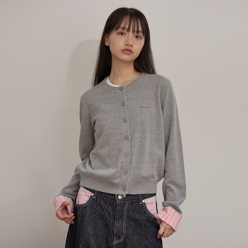 WaiKei(ワイケイ)の「ストライプロールアップカーディガン(トップス)」