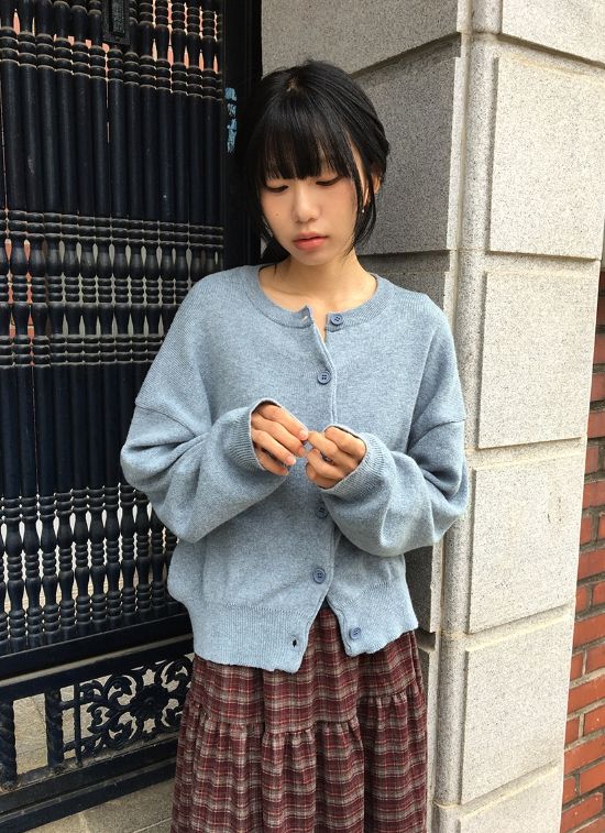 BAON（バオン）の「26FW★ [BAONHAUS] デール ボカシ ラウンド カーディガン（トップス）」