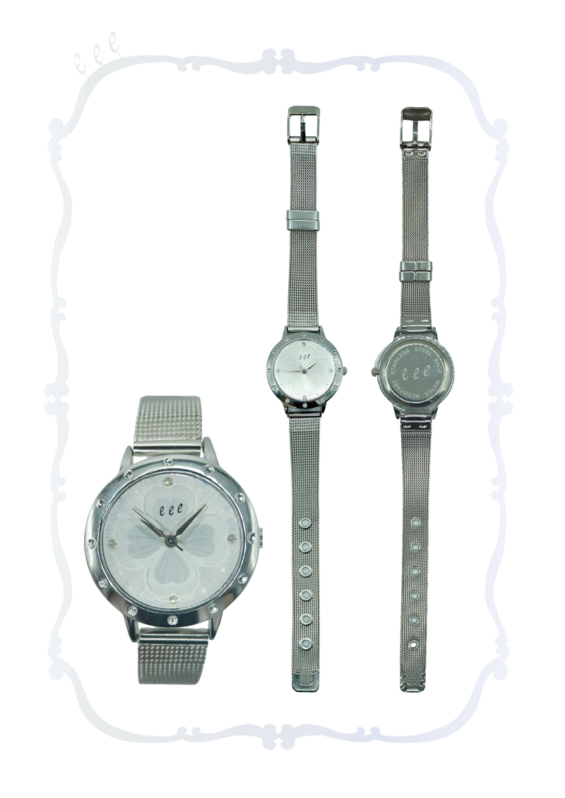 Lucky Clover Watch (Silver Ivory)