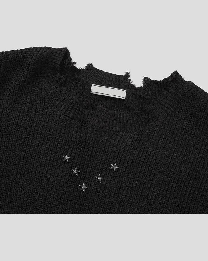 (UNISEX) Studs Over Knit