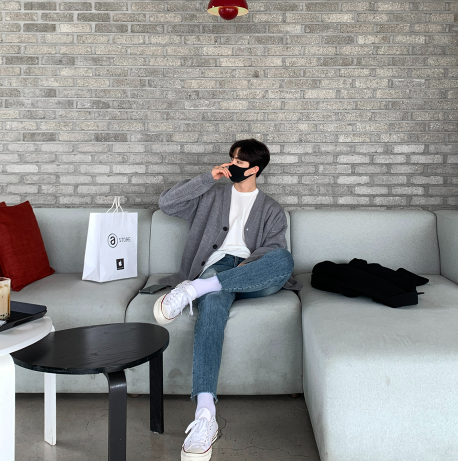 flander plain overfit cardigan