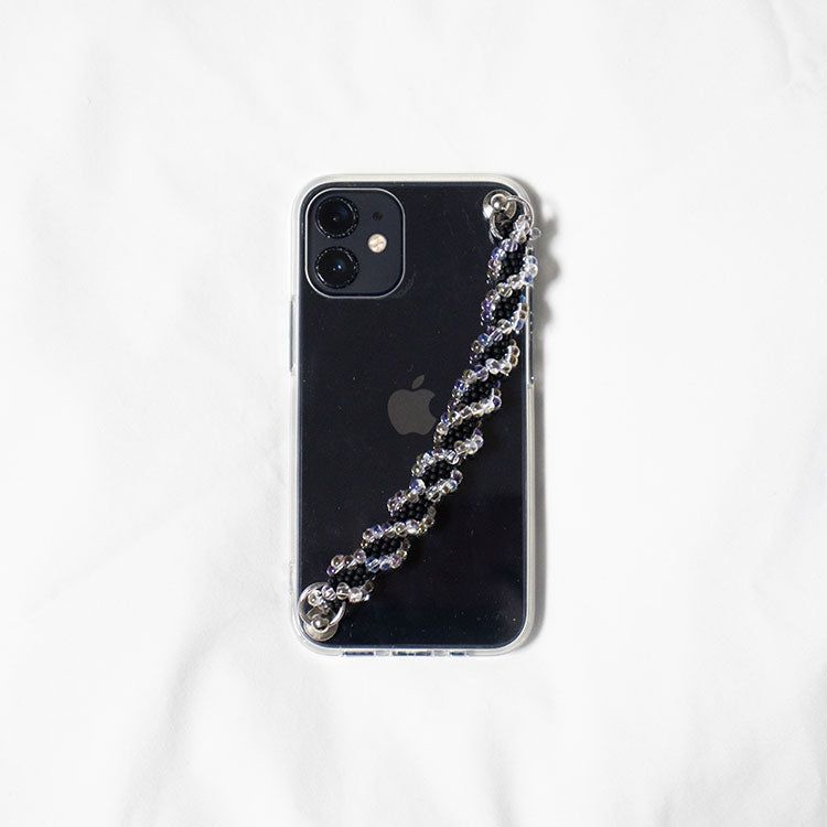 arankie(アレンキ)の「Bubble crochet phone case strap (black)(Toys/Key Holders)」