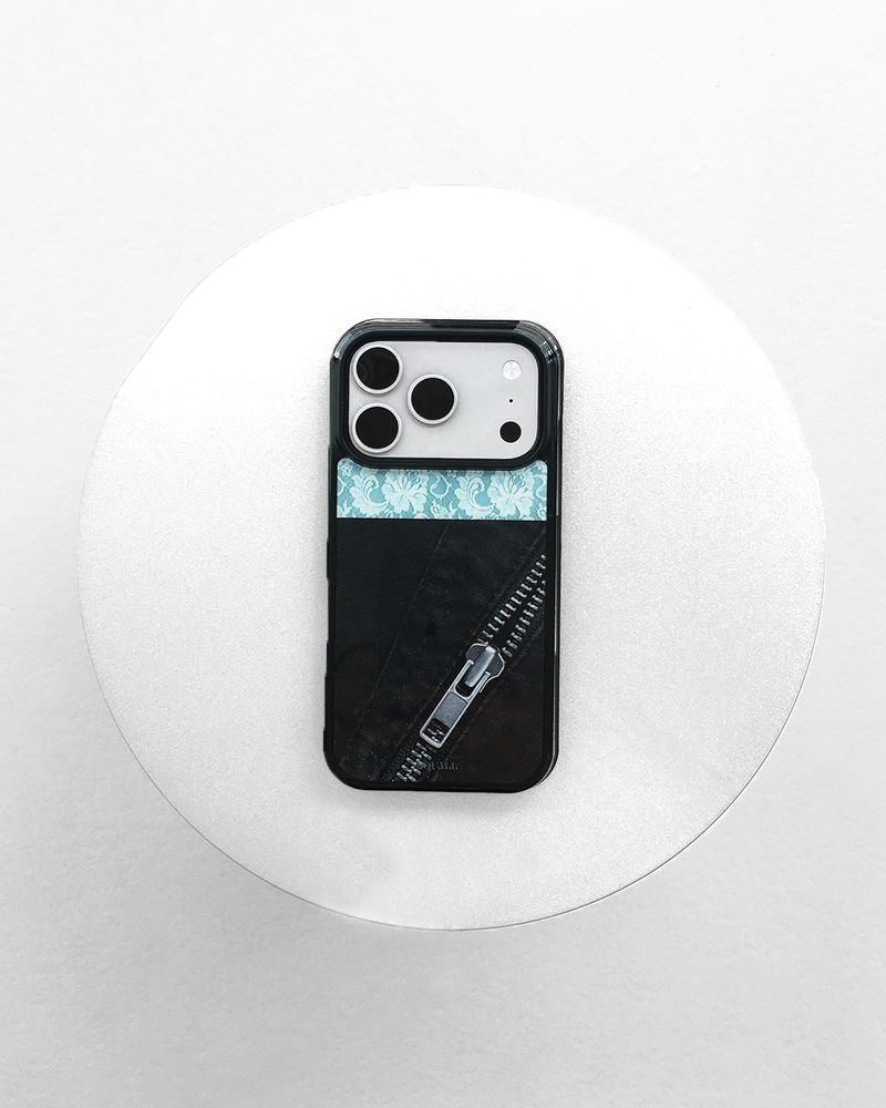 [MADE] Mint Denim Lace phonecase