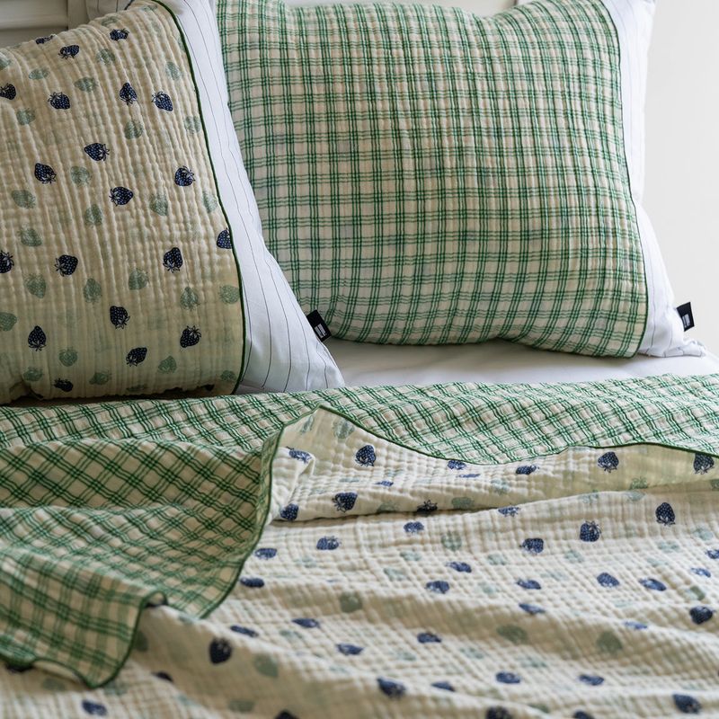 Reversible cotton Summer Blanket - S size