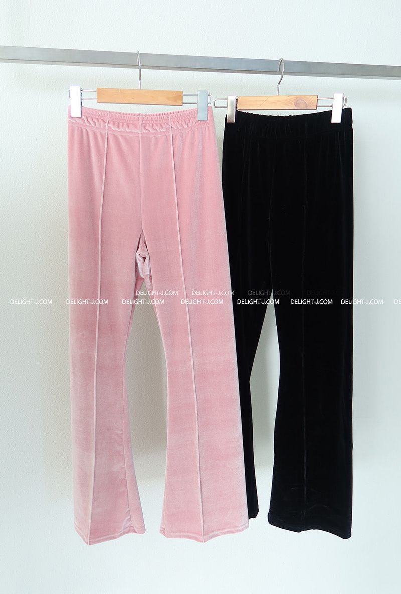 Velvet Slim Two-Piece Sweat Suit Set