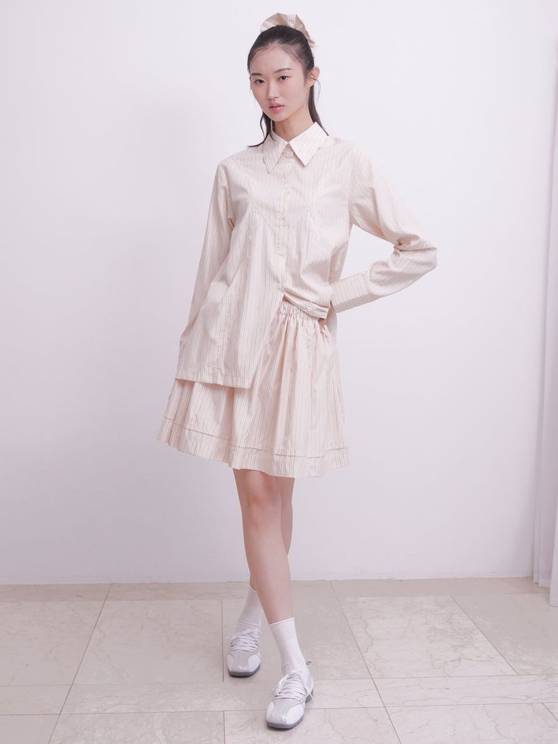 Classic flare-lined shirt (STRIPE)