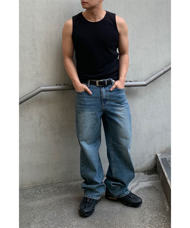 Waffle Crop Sleeveless Tee