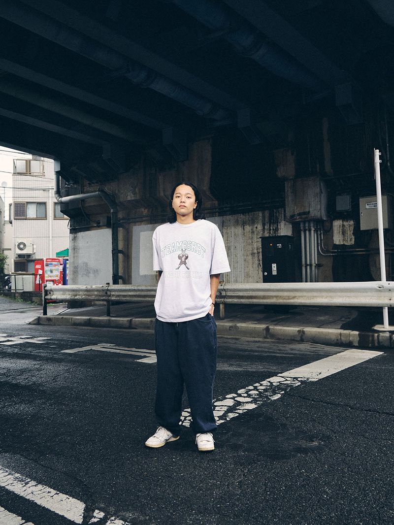 MID90 BAGGY OXFORD PANTS NAVY
