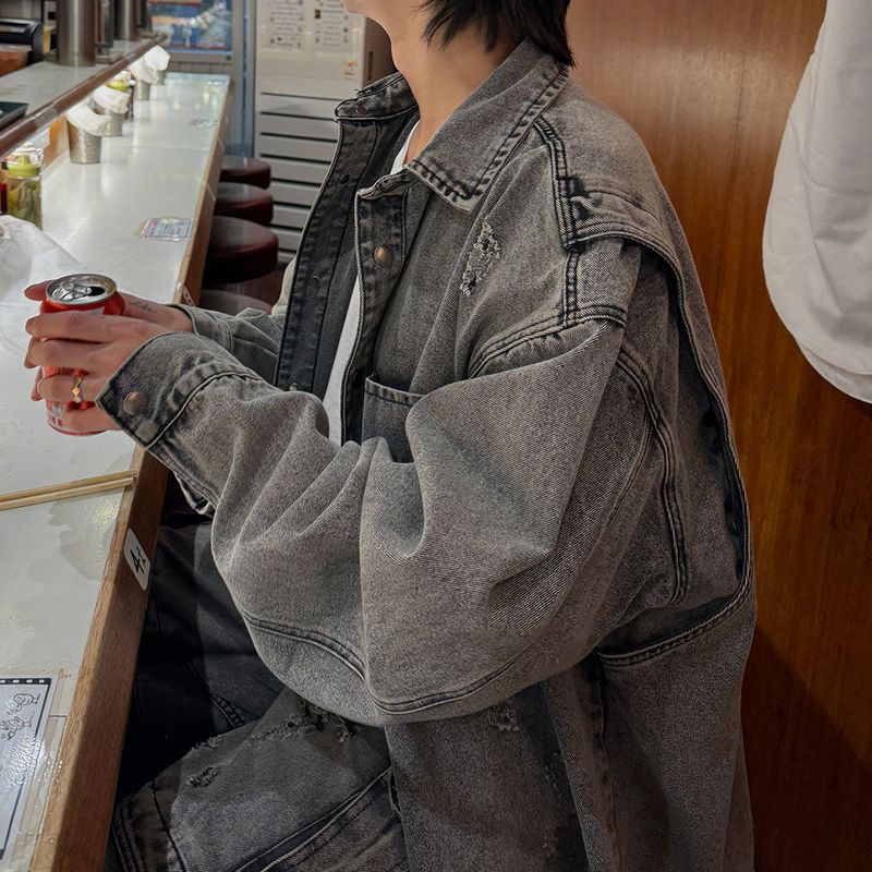 ASCLO（エジュクロ）の「[Premium] 3 TAP June Denim Jacket (2color)（Jackets/Outerwear）」