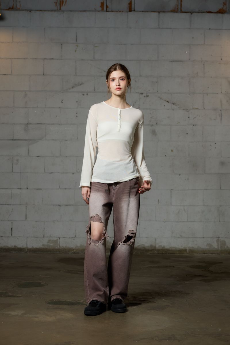 FAIRY WOOL LONG SLEEVE / IVORY