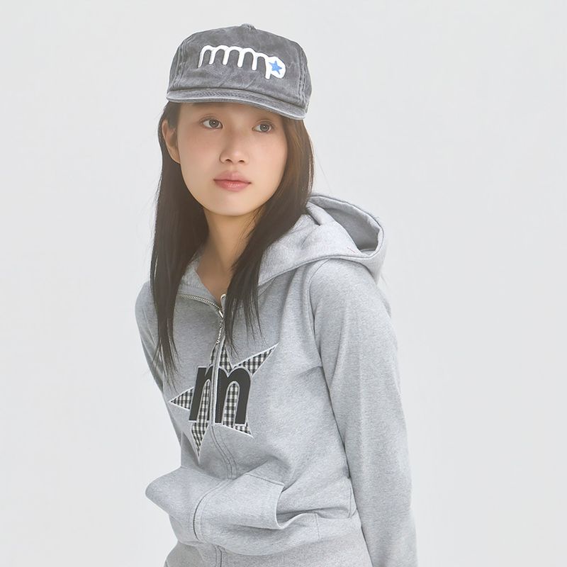 mnmp Star Logo Cap Washed Black
