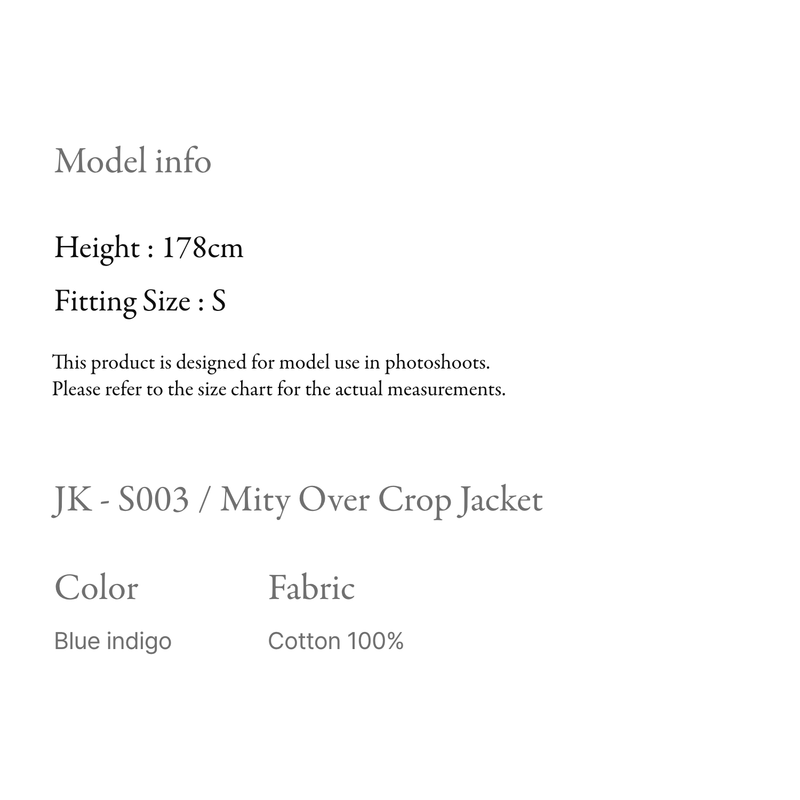 Mity over crop Jacket - JK-S003