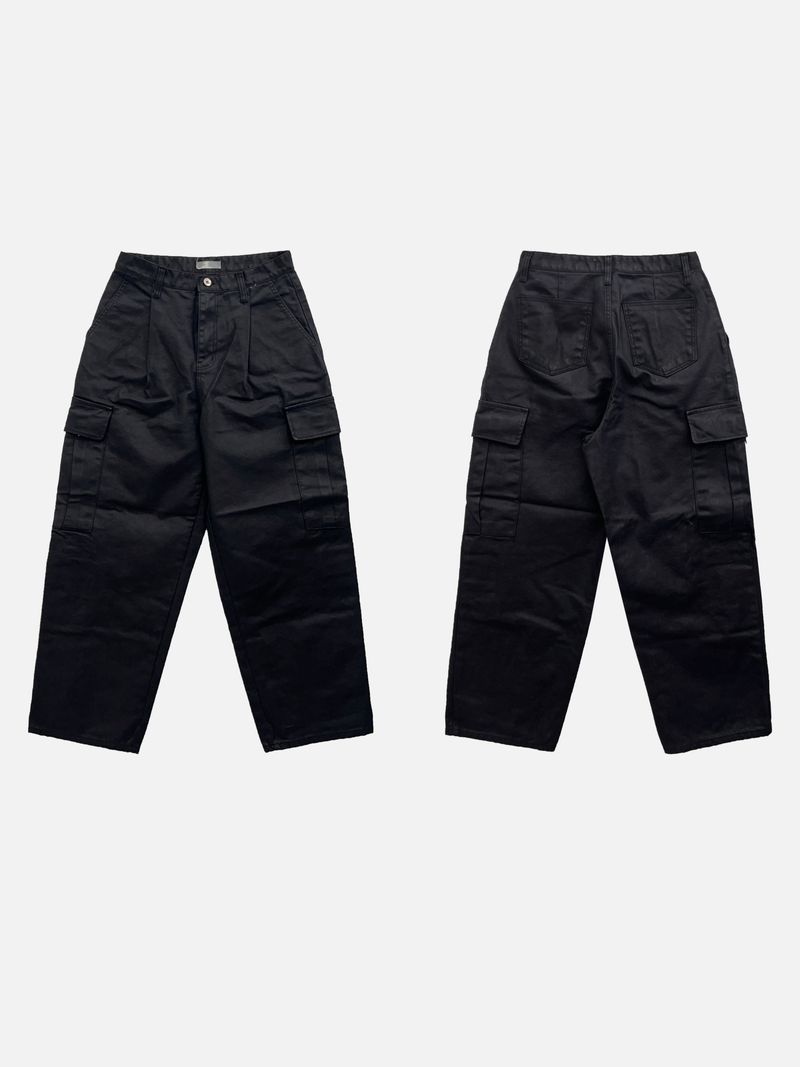 Bisque carbon coated cargo pants