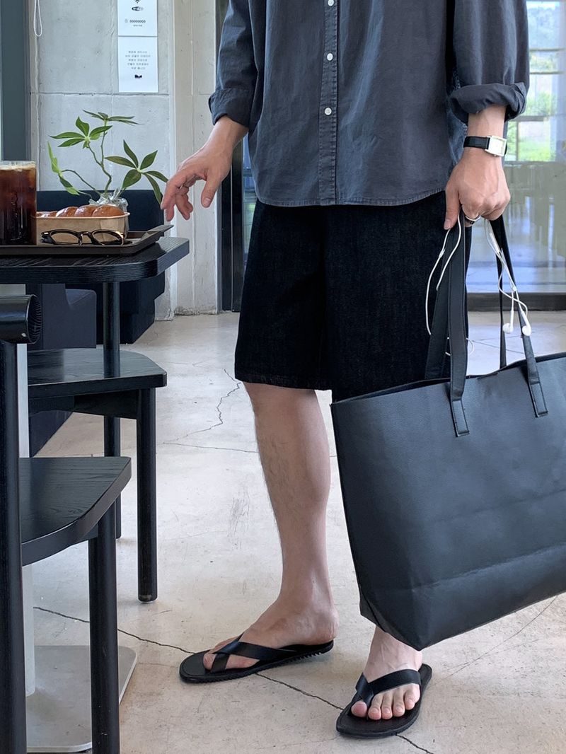 LOOKPLE（ルックプル）の「Look Meir Low Stitch Wide Raw Denim Shorts（Pants）」
