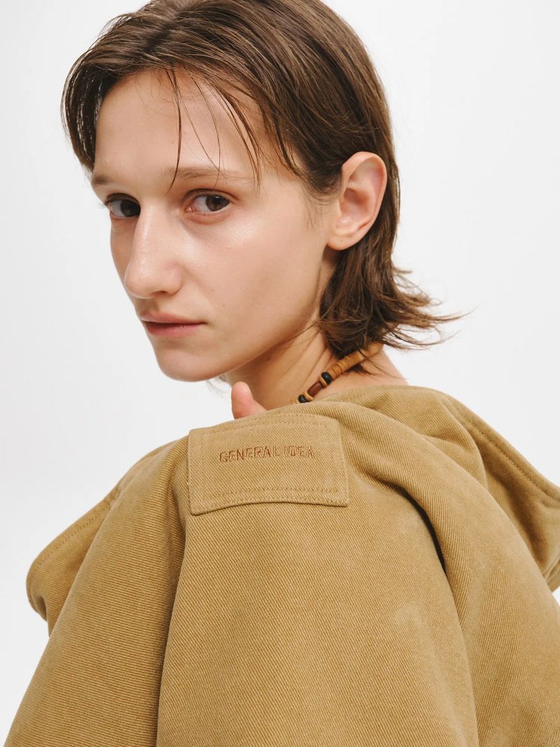 VINTAGE WASHED COTTON BLOUSON JUMPER
