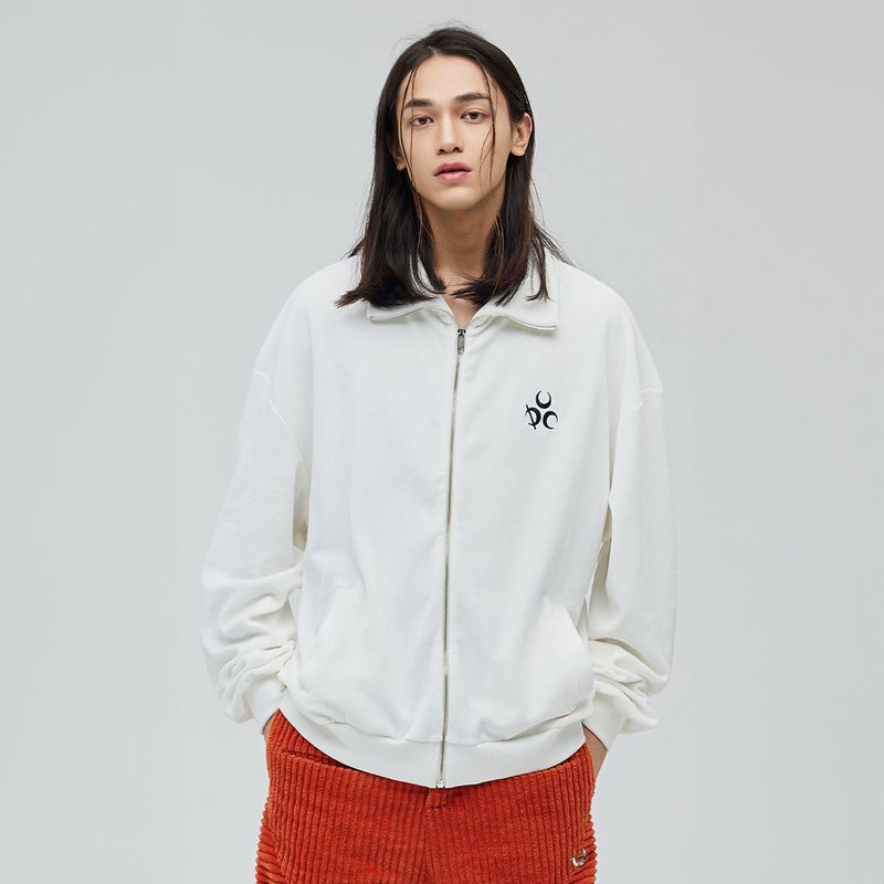 Signature Velour ZIP-UP CREAM