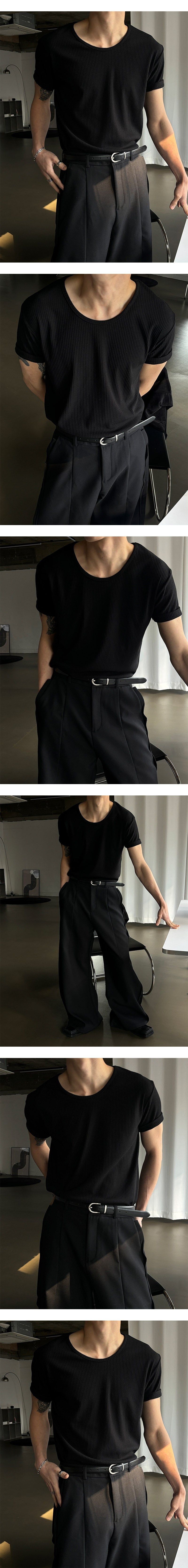  [Unisex] Wide over flare slacks(2color)