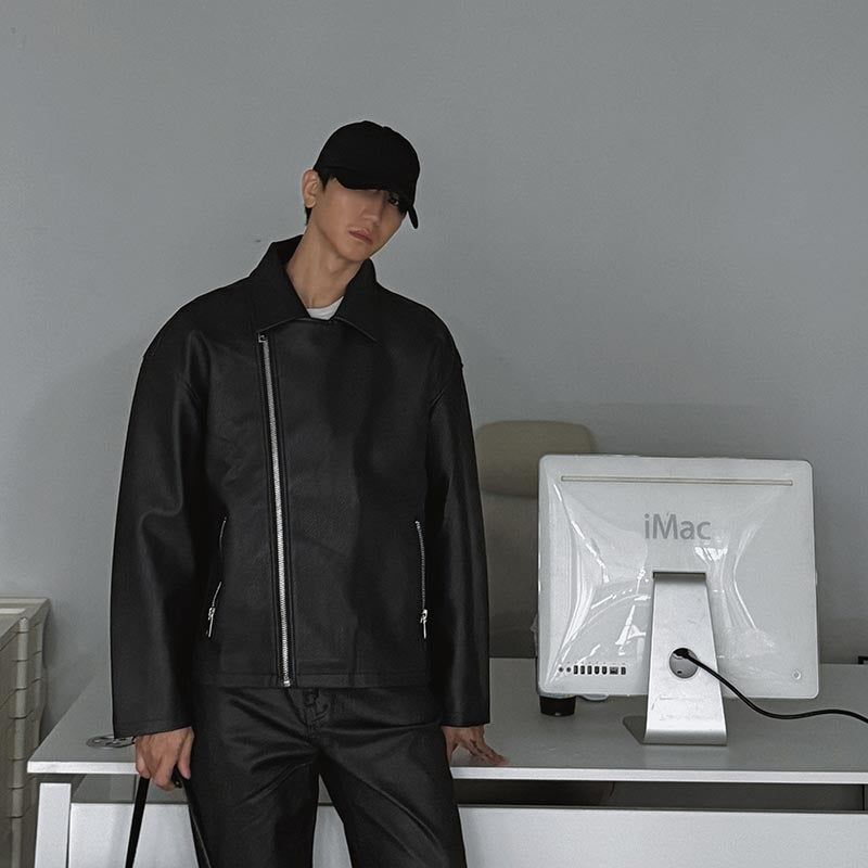 Deble Loosefit Basic Collar Rider Jacket (420)