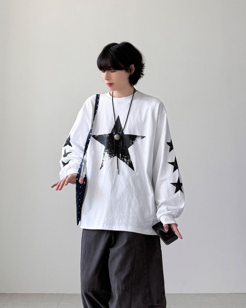 YOURNUS（ユアナス）の「Rugged Star Long Sleeve（Tops）」