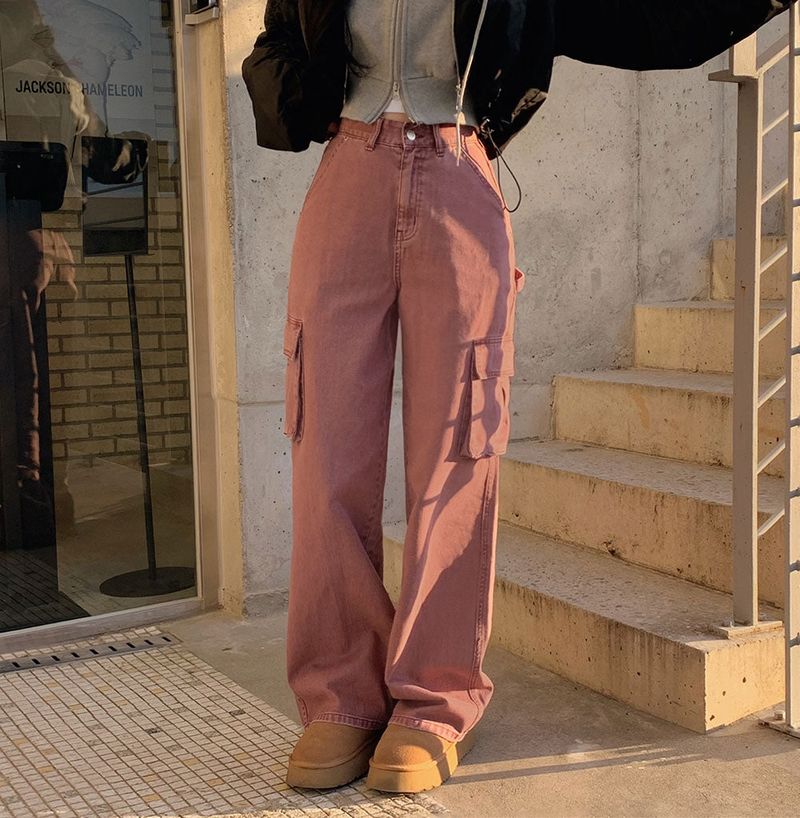 [BELLIDE MADE] Colorful Cotton Cargo Pants
