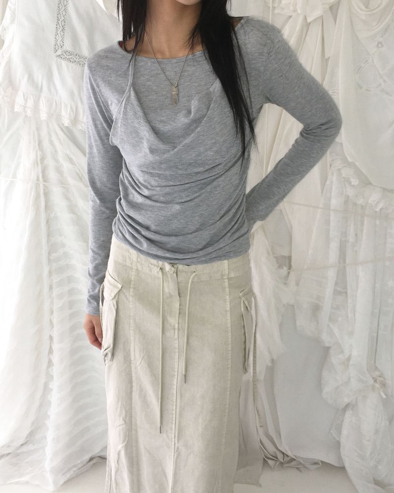 Pigment long skirt