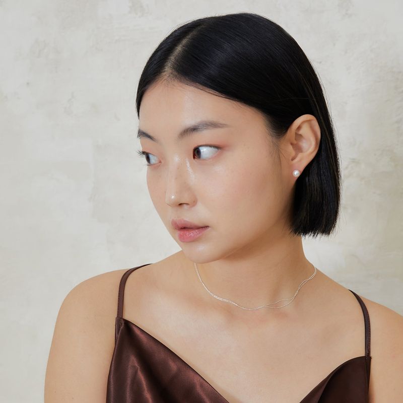 FILLOW(フィロー)の「sparkling two chain necklace(Accessories)」