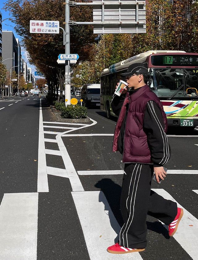 No.0547 3line sweat set ZIP-UP