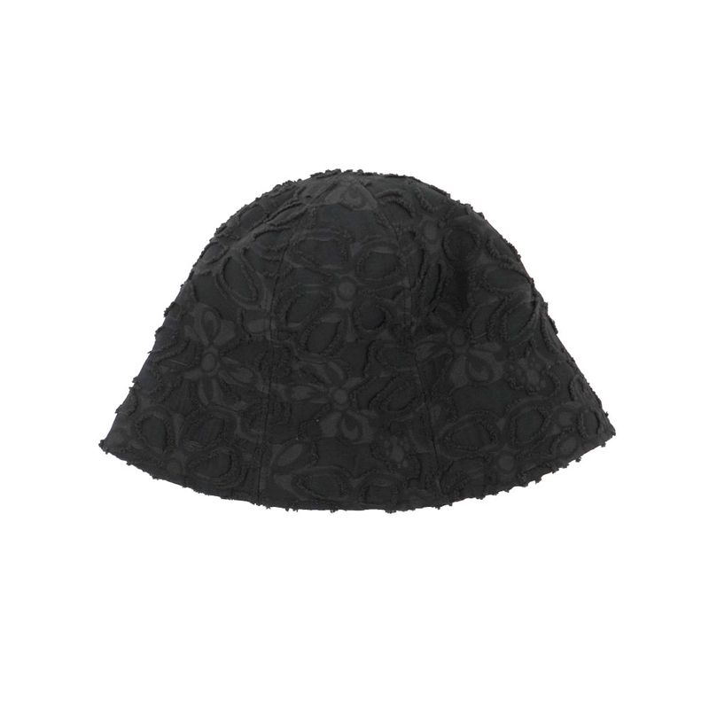 Flower bucket hat (Black)   
