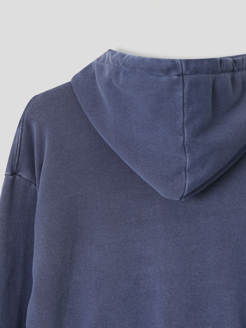 pigment crop hood zip up 