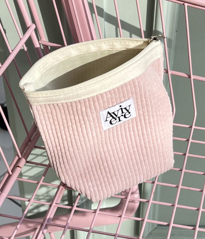 Avivere(アビベール)の「classic pouch_corduroy babypink(Miscellaneous Goods/Stationery)」